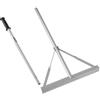 VEVOR Rastrello da Giardino Manico da 1510 mm Testa Larga 508 mm, Grande Livella da Giardino in Alluminio per Impieghi Gravosi, Strumento per Rastrello per Asfalto per Livellamento di Asfalto