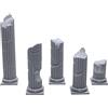 EnderToys, pilastri Romani rovinati, Paesaggio del Terreno per Tavolo in Miniatura 28 mm, Stampa 3D e verniciabile
