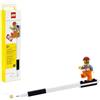 IQ Lego Pen Pal Penna Gel con Minifigure - Nero (53703), Penna Gel Ricaricabile, Stocking Stuffer