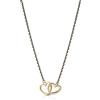 Mewo - Collana Double Heart con Strass