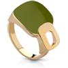 Mewo - Anello con Smalto Verde
