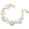 Mewo - Bracciale Capri con Dischi Smaltati Bianco BRWM161BI