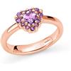 Miluna - Anello Cuore Ametista LID3861