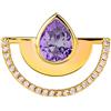 981 Jewels - Anello Regolabile Colorful Half Round Shine AN1747
