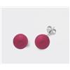 Mikiko - Orecchini AG925 agglomerato di corallo rosso 10mm MO7405A4COROSSO