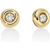 Miluna - Orecchini Oro 750‰ con 2 diamanti naturali, 10pt, ERD2920G-010