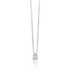 Miluna - Collier Oro 750‰ con 1 diamante naturale, 7pt, CLD3993-007G7