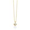 Miluna - Collier Oro 750‰ con 1 diamante naturale, 9pt, CLD5065G-009
