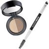 WUNDERBROW Soft Brow Define & Fill Brow Powder Duo (Biondo) - Trucco per Sopracciglia dall'Effetto Naturale con Pennello a Doppia Punta, Vegan & Cruelty-Free