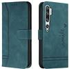 Bravoday Cover per Xiaomi Mi Note 10 / Xiaomi Mi Note 10Pro / Xiaomi CC9 PRO, Flip Custodia in Pelle PU Portafoglio Custodia per Xiaomi Mi Note 10, con Slot per Schede, Verde