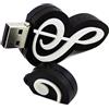 Tynerza Forma di Nota Musicale 64GB USB 2.0 Flash Drive Divertente Memory Stick Pen Drive Regalo di Compleanno di Natale per gli amanti della Musica Musicista Scuola Ufficio Business Student (Nero)