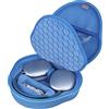 BOVKE Cuffie Custodia con Modalità standby per Apple AirPods Max 2 / Max Cuffie Wireless over-ear, Custodia da Viaggio Protettiva Portatile AirPods Max 2 / Max, tasca in rete per Accessori, Blu