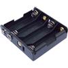 GBC Portapile per 4 stilo (aa) con presa polarizzata in linea