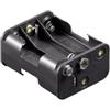 GBC Portapile per 6 stilo (aa) con presa polarizzata