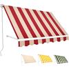 Sangiorgio: Tenda da Sole a Caduta 400x300 cm - Bordeaux e Crema