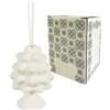 Set 12 Bomboniere profumatore a forma di pigna 9x13 cm - bianco