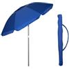 Ombrellone da Spiaggia con Cupola Antivento con Sacca Tracolla - blu