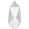 roba Asciugamano Organico con Cappuccio Lil Planet - Mussola di Cotone Biologico - Certificato GOTS - 80 x 80 cm - Idrorepellente e Lavabile - Ideale per il Bagnetto - Grigio