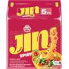 OG ASIA Ottogi Jin Ramen Spicy, confezione da 5 pezzi, tagliatelle istantanee, autentiche coreane, 5 x 120 g, OG ASIA - 600 g