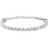Breil, Collezione Rubus, Bracciale Uomo, Box Chain in Acciaio Lucido con Maglie Lavorate, Chiusura a Moschettone, Lunghezza Regolabile fino a 23 cm, Idea Regalo Uomo