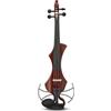 GEWA Violino elettrico GEWA, violino elettronico, Novita 3.0 rosso-marrone con adattatore per poggia spalle, 4 corde
