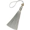 Blausky - 10 pezzi di nappe in seta da 15 cm, nappe colorate morbide fatte a mano per lavori manuali, nappe con perline di vetro per creazione di gioielli fai da te, segnalibri, orecchini, decorazioni