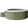 Intex 28412NP - Idromassaggio Gonfiabile Rotondo PureSpa Bubble Massage, 8 Posti, 170 Getti, PVC, Verde, 236x71 cm