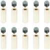 PATIKIL Punte per Stecca Biliardo Dia 10 Mm, 10 Set Punte per Stecca Biliardo per Snooker, Ricambio con Ghiere per Stecca Biliardo, Grigio