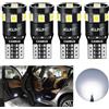 AGLINT T10 W5W LED Lampadine CANBUS 12V 168 194 2825 555 Cuneo Tipo 9SMD 12V Auto Luci di Posizione Lampadine Tettuccio Luce Targa Luci di Luce di Indicatore Laterale 6000K Bianco 4 Pezzi