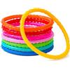 JOYIN 8 Anelli da Immersione per Piscina Colorati per Bambini, Giocattolo subacqueo, Nuoto e Immersioni per Bambini