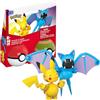 Mega Brands MEGA Pokémon - Set Poké Balls con Pikachu e Zubat, set da costruire con 40 pezzi, apri le Poké Balls e costruisci i 2 personaggi Pokémon inclusi, giocattolo per bambini, 6+ anni, HXP12