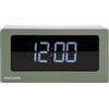 Karlsson Orologio da tavolo a LED in scatola Jungle Green