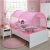 Alvantor Tenda a baldacchino per letto a baldacchino, zanzariera per letto a scomparsa, per dieci letti, tenda oscurante per interni (materasso non incluso)