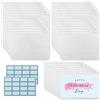 PINGEUI 30 Busta Portadocumenti Trasparenti A5 con cerniera, 6 fori, in PVC, impermeabili, per notebook A5, 21 x 15 cm