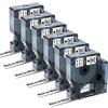 Oozmas 6 x 45013 Nastro per Etichette Compatibile con Dymo D1 12 mm x 7 m, A45013 S0720530, Compatibile con Dymo LabelManager 160 210D 260P 280 360D 420P, Nero su Bianco
