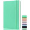 GDMLUP Bullet Dotted Journal Puntinato - Quaderno Puntinato A5, 120gsm Carta | 172 Pagine, Quaderno Puntinato A5 in Pelle Vegana, Hardcover, Tasca Posteriore, 2 Nastri di Marca, Bluastro