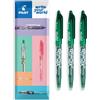 PILOT Frixion FR7 - Penna a sfera cancellabile a calore/attrito, tratto medio, punta da 0,7 mm, confezione da 3 (verde)