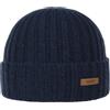 Barts Berretto con Risvolto Haakon Donna/Uomo - Beanie Invernale Lavorato a Maglia Risvolto, Fodera Inverno Autunno/Inverno - Taglia Unica Blu Scuro