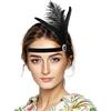 MWOOT Flapper Piume Fascia 1920s Copricapo Accessori,Stile Anni 20 Fascia Capelli per Festa a Tema Vintage, da Donna Feather Headband
