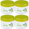 Deliplus Confezione 4 Crema corpo all'olio d'oliva 1000 ml. Deliplus | Per tutti i tipi di pelle | Confezione 4 Vasetti x 250 ml.