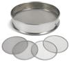 IRSTBL Setaccio da giardino in acciaio inox 304 resistente, con 4 reti intercambiabili (2 mm, 5 mm, 8 mm, 10 mm) per terreno, compost e bonsai, 30 cm