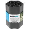 Cellfast Bordo per Aiuole Palisade Palizzata Ondulata Recinzione da Giardino Nero (20cm x9m, Nero)