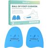 Welnove Ball of Foot Cushions for Women Men - Welnove Metatarsal Pads for Sports, Running, Hiking, Allenamento, Athletic - Heel Inserts for Slip, Foot Pain Relief Forefoot Filler Insoles (Blue)