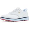 Skechers Go Prestige - Scarpe da Golf da Uomo, Impermeabili, con Lacci, Colore Bianco/Blu Navy/Rosso, Taglia 44