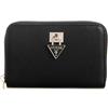 GUESS portafoglio Patsie SLG Zip Around Wallet Black nero