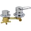 oomvarmer Miscelatore doccia incasso con deviatore per cabina doccia valvola 2 3 4 5 vie deviatrice in ottone cromato a parete per bagno rubinetto monocomando da muro cartuccia acqua manuale per wc (5 vie 10cm)