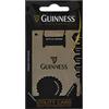 Guinness - Utensile multiuso delle dimensioni di una carta di credito, color argento, design arpa nera