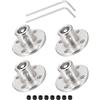 DMiotech 4pz 6mm Flangia Giunto Connettore Rigido Guida Albero Supporto Giunto Albero Giunto con M1.5 Esagonale Chiave e Viti per Fai-da-Te RC Modello Motori