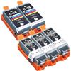 HenceBuy Cartucce d'inchiostro Compatibile con Canon PGI-35 CLI-36 PGI35 CLI36 per Stampante Portatile Pixma TR150 IP100 IP110 IP100B IP100V con Batteria Mini260 Mini320 (3Nero 2Colore)