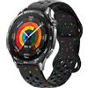 BYISYUE Sport Cinturino per Amazfit Bip 6/5 Unity/Stratos 3/2/2S/Pace, 22mm Traspirante Silicone Bracciali Cinturini di Ricambio per Amazfit GTR 47mm/GTR 4/3/3 Pro/2/Balance 46mm/Balance 2/Helio/Active Max
